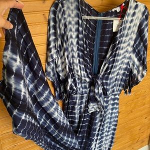 Amazing tie-dye wide leg jumper